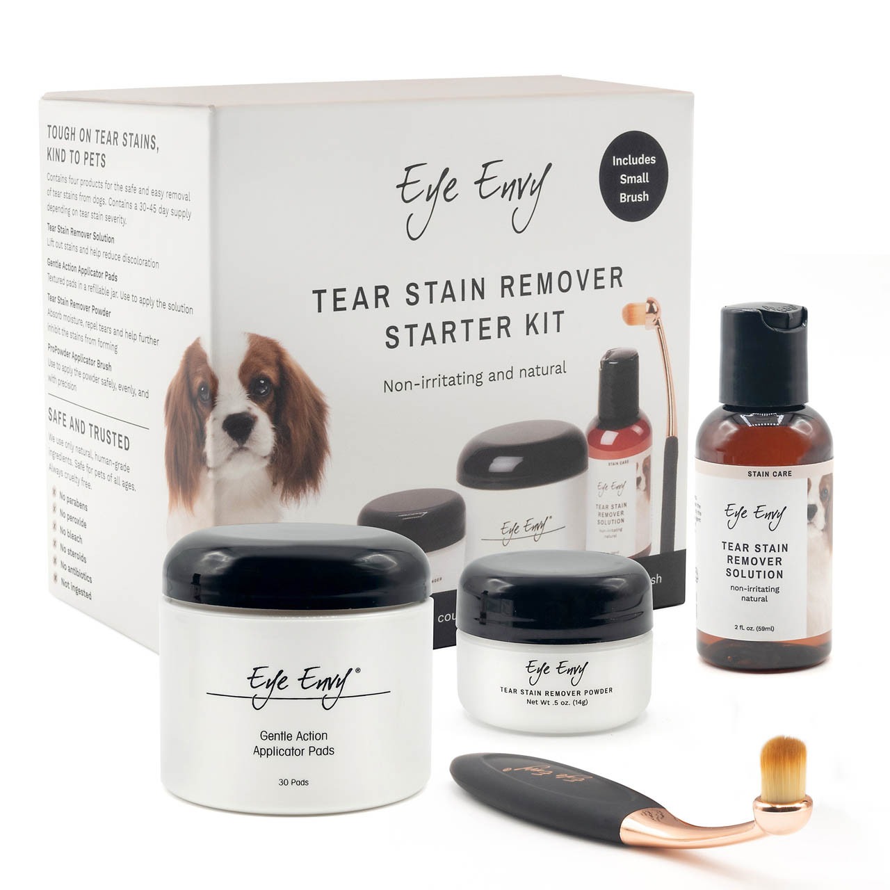 Eye Envy Tear Stain Remover Starter Kit - Dog W/ Sm. ProPowder Brush
