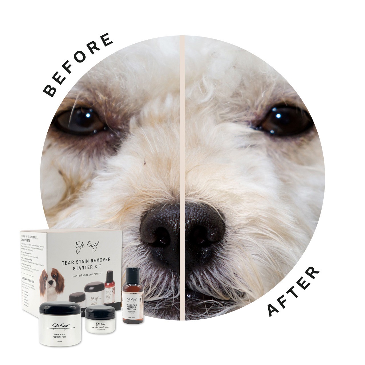 Eye Envy Tear Stain Remover Starter Kit - Dog