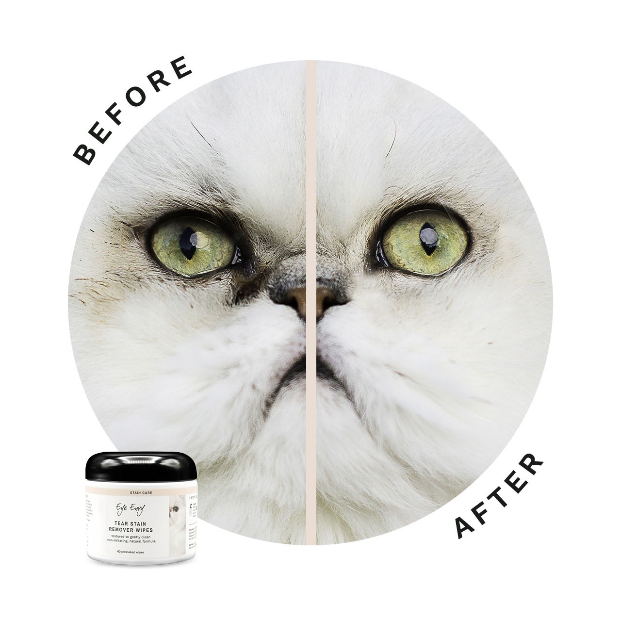 Eye Envy Tear Stain Remover Wipes - Cats
