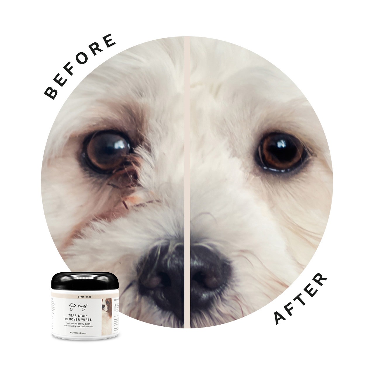 Eye Envy Tear Stain Remover Wipes - Dogs