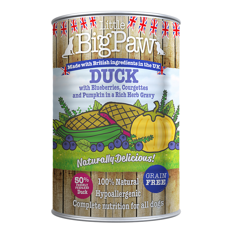 Little Big Paw - Duck and Blueberries - 390 Grams 